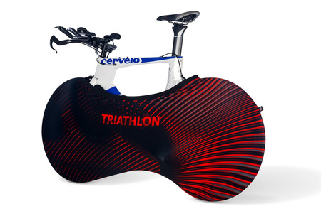 Pokrowiec rowerowy na koła model Neon Red Triathlon