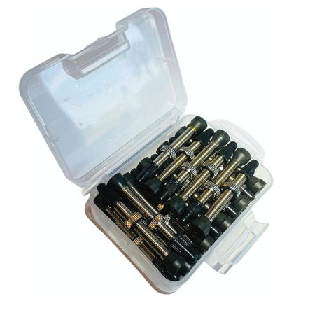 Momum Box 28 szt. (14 set.) Tav Valves Brass 44 mm -  Serwisowy Zestaw wentyli presta 44 mm