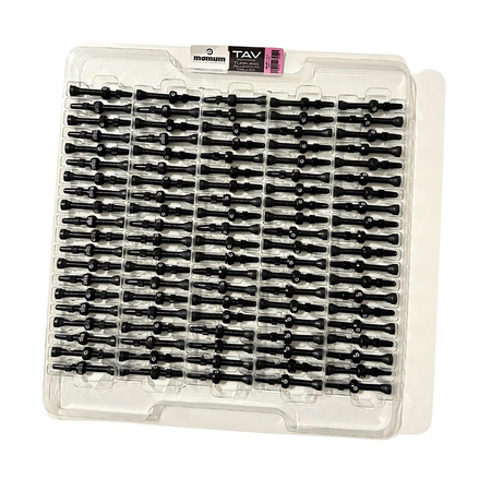Momum Box 100 szt. (50 set.) TAV Valves Aluminium 44mm Round Base Black