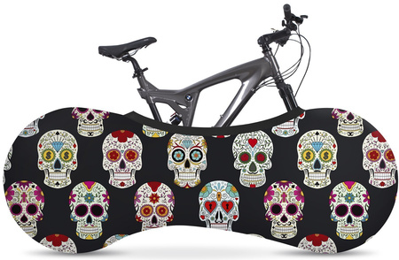 Pokrowiec rowerowy na koła VELOSOCK model Skulls
