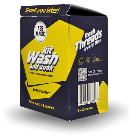 ASS MAGIC 3 in 1 Enzyme Based Kit Wash Travel Pack - 6 x 50ml